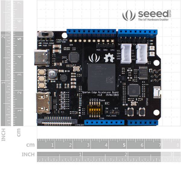 Shield e moduli aggiuntivi HAT per Arduino - Seeed Studio Spartan Edge Accelerator Board Shield CAN Bus Adatto per: Arduino - Shield e moduli aggiuntivi HAT per Arduino - Seeed Studio Spartan Edge Accelerator Board Shield CAN Bus Adatto per: Arduino -