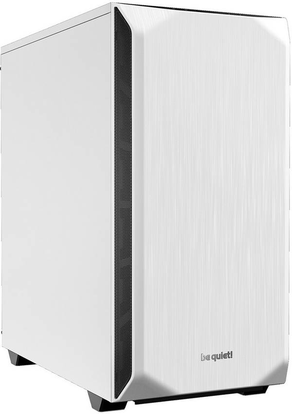 BeQuiet Pure Base 500 Midi-Tower PC Case, PC Case da gioco Bianco 2 ventole pre-montate, filtro per la polvere, isolato