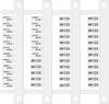 Cartellino per marcatura 060.48 Bianco 48 pz. Finder 060.48
