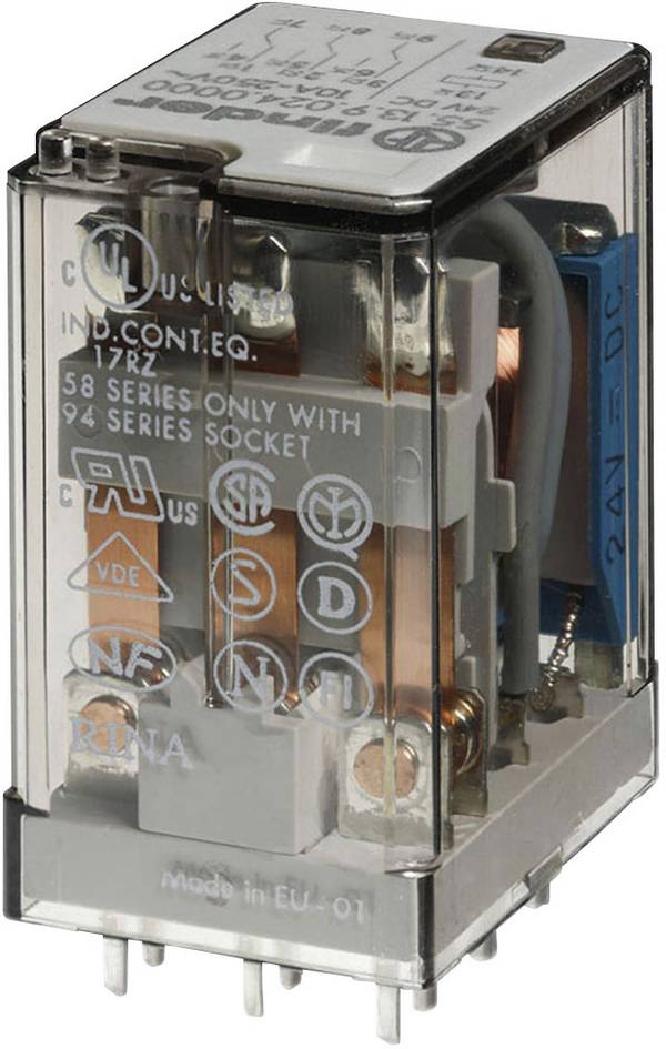 Finder 55.13.8.230.0000 Relè ad innesto 230 V/AC 10 A 3 scambi 1 pz.