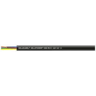 Cavo elettrico con conduttori interni multicolore. Etichettatura: 'HELUKABEL HELUPOWER 1000 RV-K 0,6/1 kV CE'.