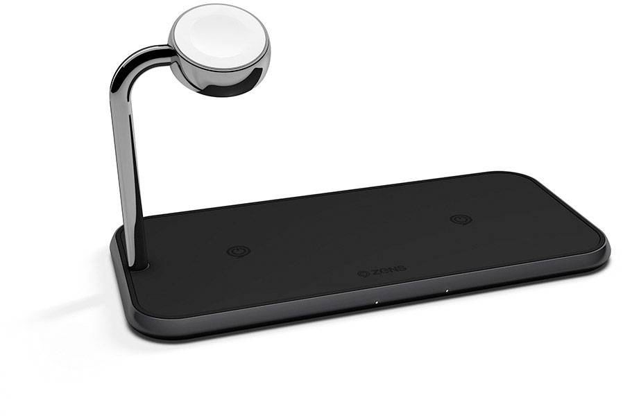 ZENS Caricatore a induzione Dual qi Apple-Watch ZEDC05B/00 Uscite Standard Qi Nero-1