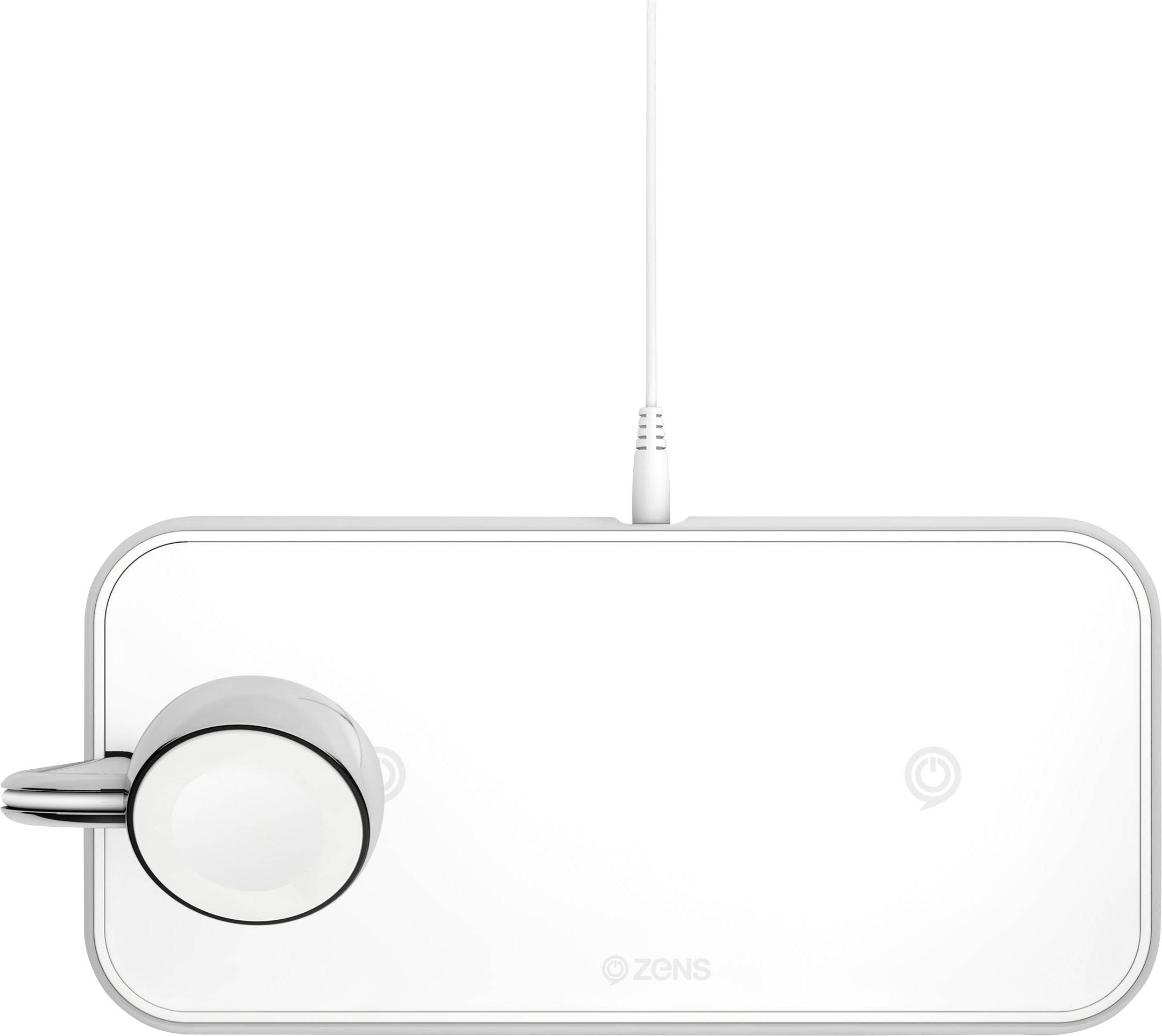 ZENS Caricatore a induzione Dual qi Apple-Watch ZEDC05W Uscite Standard Qi Bianco-4