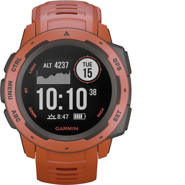 Dispositivi indossabili - Garmin INSTINCT Hellrot/Schiefergrau Orologio sportivo con GPS Rosso chiaro - Dispositivi indossabili - Garmin INSTINCT Hellrot/Schiefergrau Orologio sportivo con GPS Rosso chiaro -