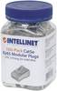 Intellinet Intellinet confezione da 100 Cat5e connettore modulare RJ45 cavo STP 3 punti contatto per cavo pieno 100 spina nel bicchiere 790574 Contatto a crimpare Numero di poli 8P8C Argento 100 pz.