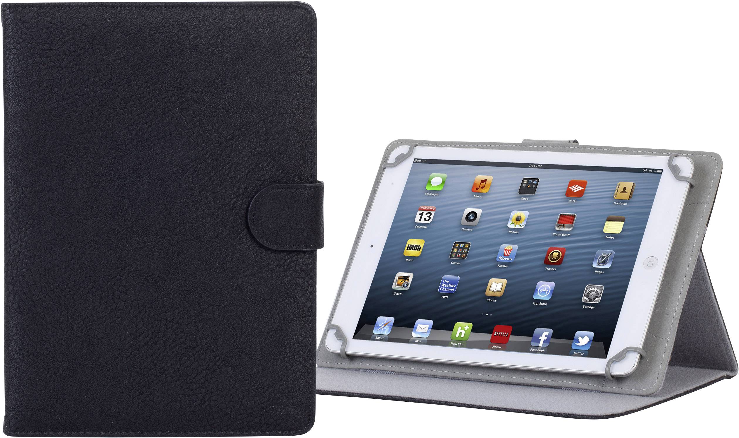 Rivacase 3017 25,6 cm (10.1") Custodia a libro Nero-0