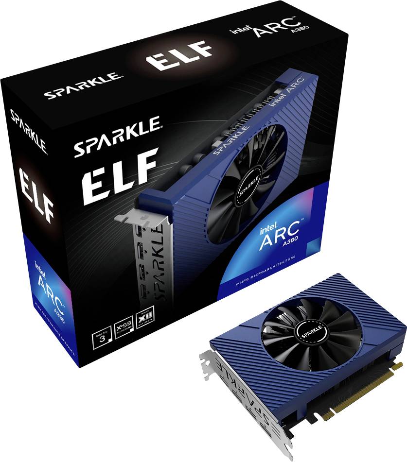 Sparkle Scheda grafica Intel Arc™ A380 ELF 6 GB RAM GDDR6 PCIe x16 HDMI ™, DisplayPort