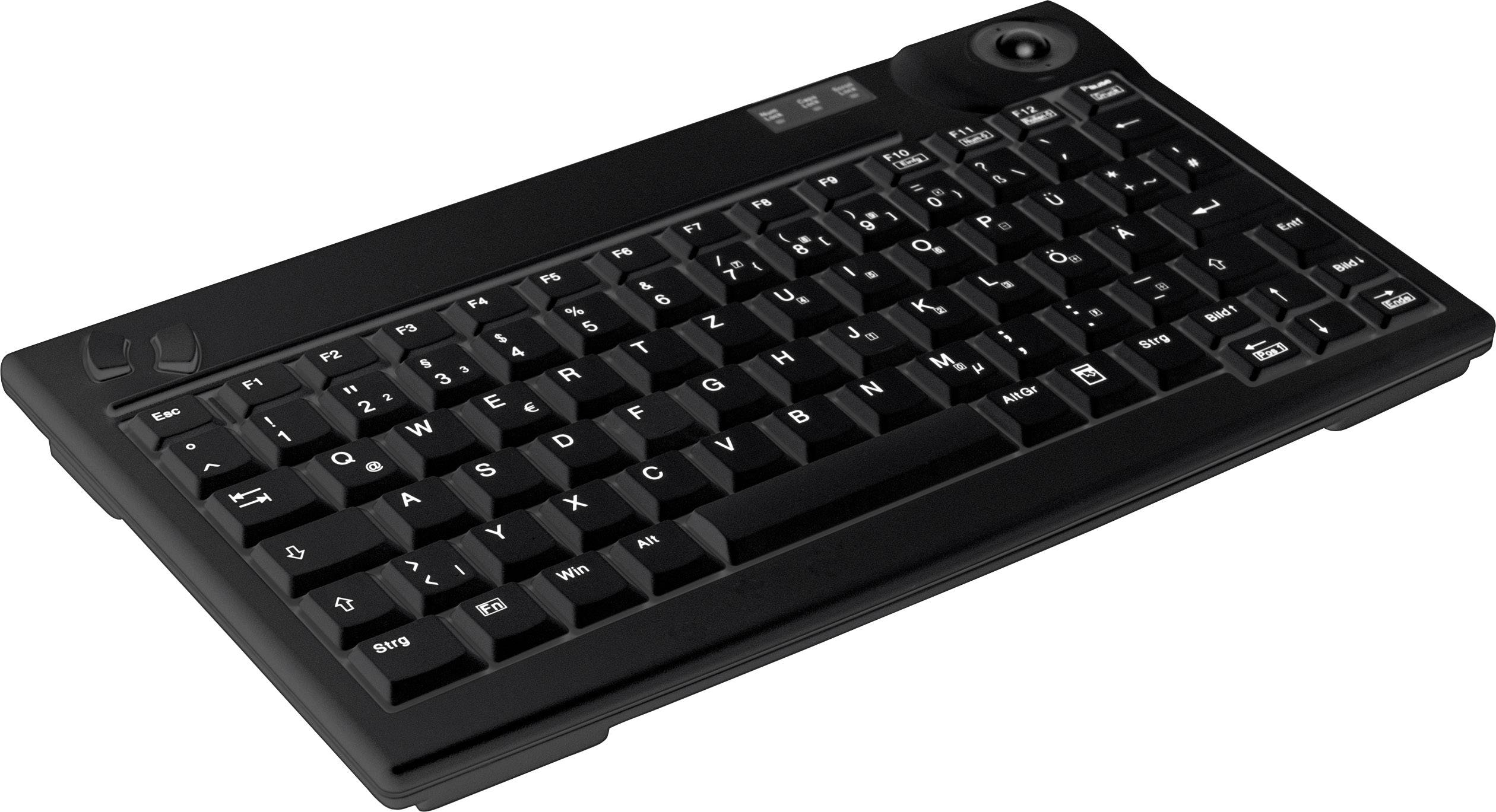 Contour AK-440 USB Tastiera Inglese, QWERTY Multicolore Track ball integrato-1