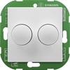 Ehmann 4295x0700 Dimmer rotativo Adatto per lampadina: Lampadina LED, Lampadina ad incandescenza, Lampadina alogena Bianco (RAL 9016)