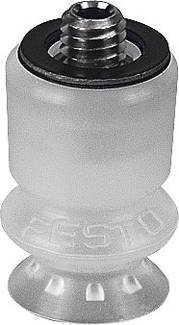 FESTO Unità di aspirazione ESS-10-BS 189376 M4 Larghezza nom 2 mm Materiale cassa Ottone nichelato Materiale sig VMQ (silicone)