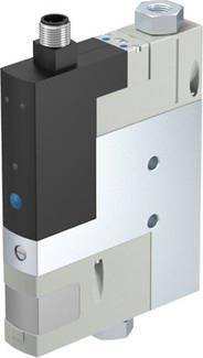 FESTO Generatore di vuoto OVEM-05-H-B-GO-CE N-1P 540025 27.6 V/DC G 1/8, Silenziatore Larghezza nom 0.45 mm Materiale cassa Alluminio colato sotto pressione, PA Materiale sig NBR Normalmente chiuso