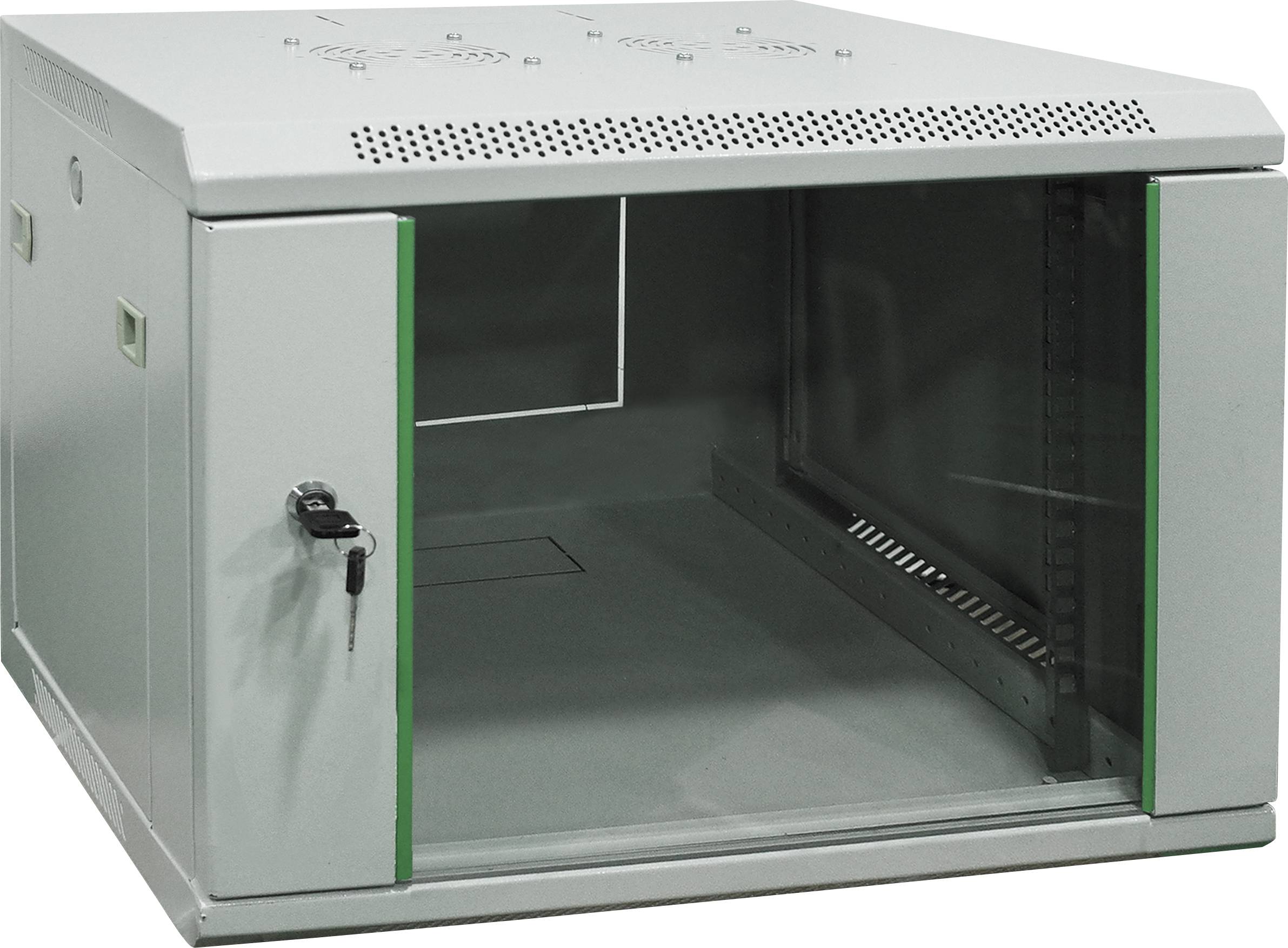 Renkforce RF-NC-110 Armadio rack da parete 19" (L x A x P) 600 x 416.15 x 450 mm 7 U Grigio (RAL 7035)
