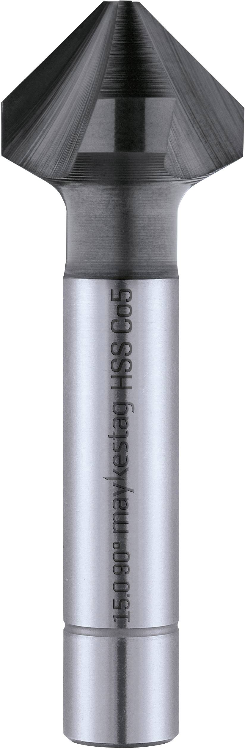 'Svasatore conico in acciaio HSS con punta a 90 gradi e superficie liscia, utilizzato per forature di svasatura precise in metallo e legno.'