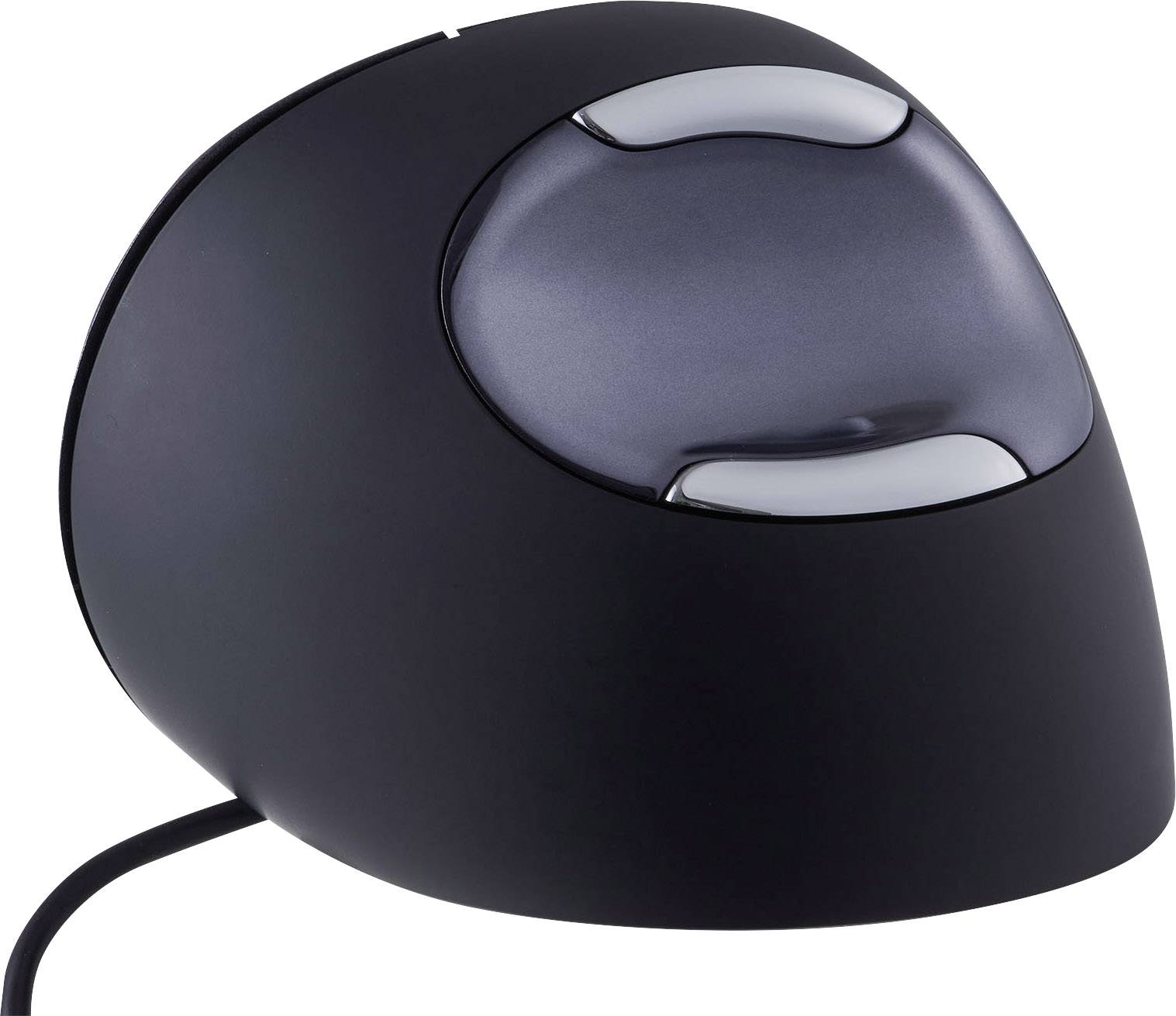 BakkerElkhuizen Evoluent D Mouse ergonomico USB Antracite 6 Tasti 800 dpi, 1600 dpi, 2400 dpi, 3200 dpi Ergonomico-1