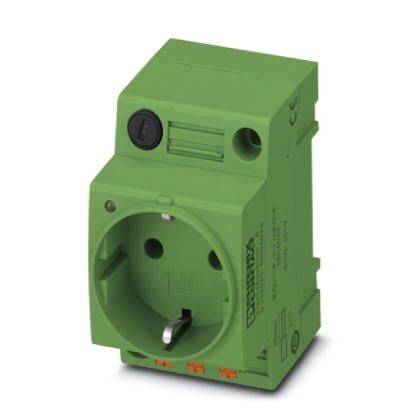Phoenix Contact Presa EO-CF/PT/LED/F/GN Verde 250 V/AC (L x L x A) 60 x 45 x 75 mm Pezzo 5 pz.
