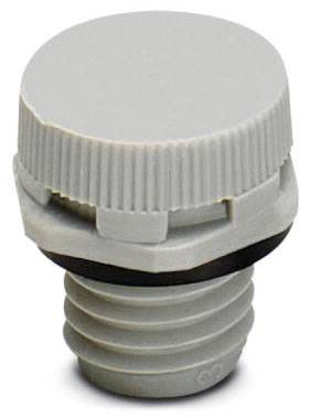 Un coperchio grigio, zigrinato, in plastica, probabilmente per un tubo o un contenitore.