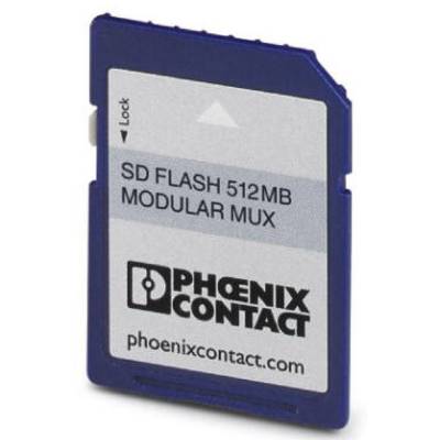 Scheda di memoria 'SD Flash 512MB Modular Mux' di Phoenix Contact.