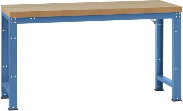 Manuflex WP3019.5007 Banco di lavoro (L x A x P) 1500 x 840 x 700 mm Blu brillante (RAL 5007)