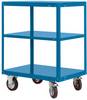 Manuflex TRANSOMOBIL TP4033.5007 Carrello con ripiani con fermo Lamiera d'acciaio verniciato a polvere Blu brillante (RAL 5007)