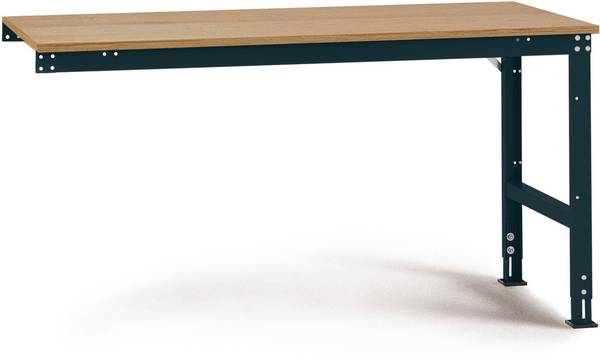 Manuflex AU6045.7016  Tavolo da lavoro STANDARD UNIVERSALE con piastra multiplex, LxTxA = 1500 x 600 x 760-870 mm  Antracite