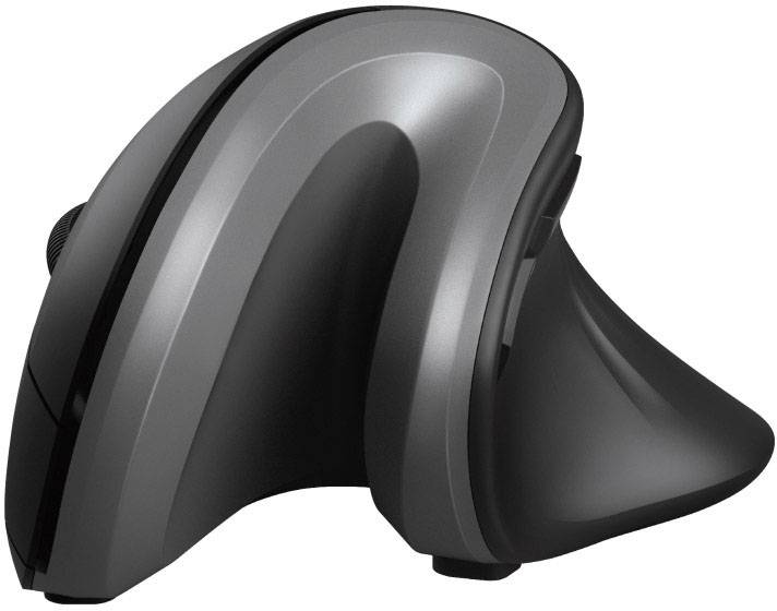 Trust VERRO Mouse ergonomico Senza fili (radio) Ottico Nero 5 Tasti 1600 dpi, 1200 dpi, 600 dpi Ergonomico-0