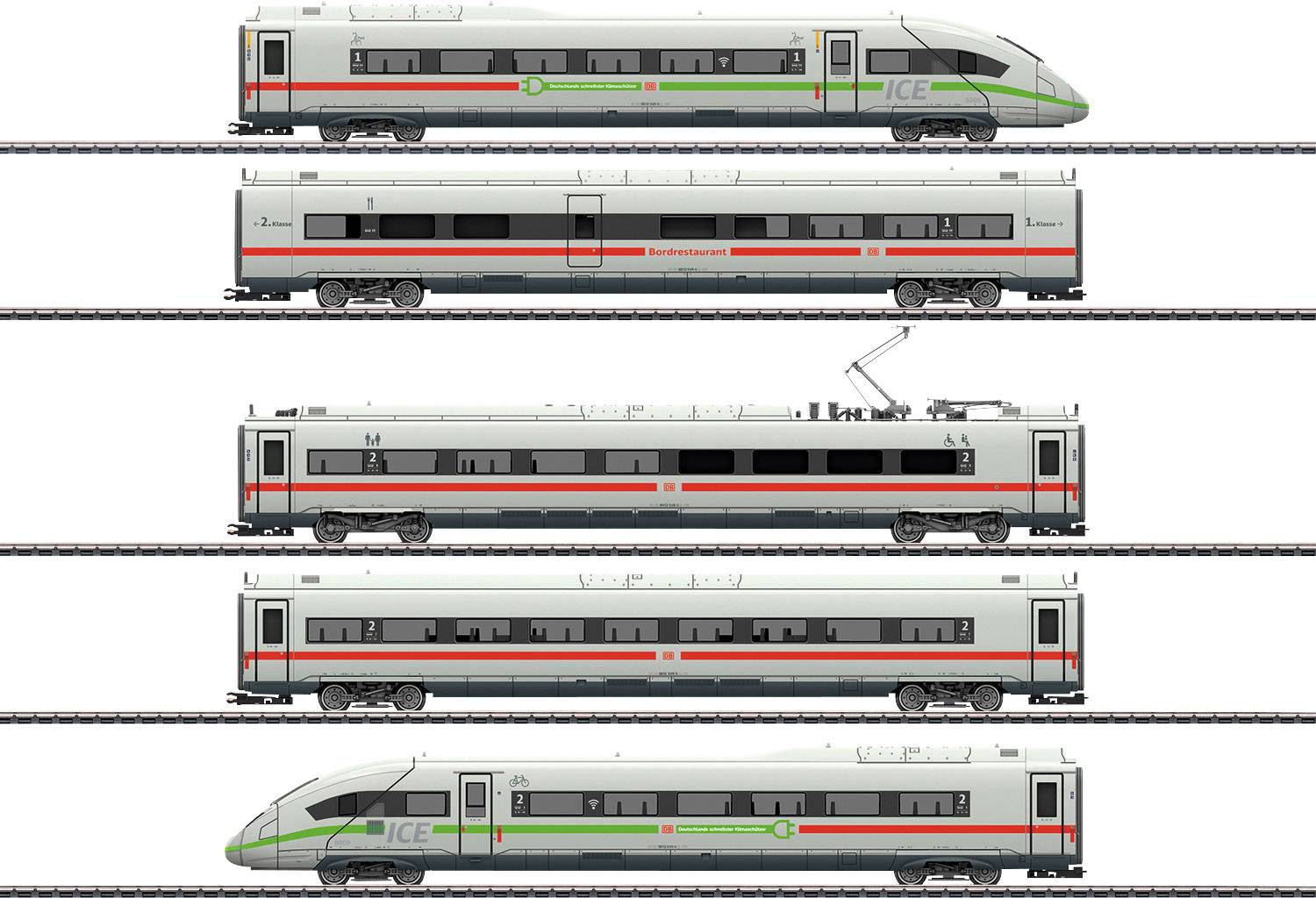 Treno motore da 5 pezzi ICE 3 (BR 403) H0 di DB AG Märklin 39716