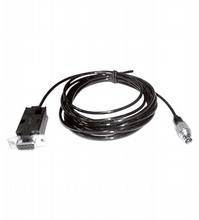 Un cavo nero con un connettore VGA a 9 pin su un lato e un connettore Mini-DIN a 8 pin sull'altro.