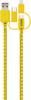 Schwaiger Cavo USB USB 2.0 Spina USB-A, Spina USB-C®, Connettore Apple Lightning, Spina USB-Micro-B 1.20 m Nero, Giallo Marcato a metri WKU310 511