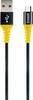 Schwaiger Cavo USB USB 2.0 Spina USB-A, Spina USB-Micro-B 1.20 m Nero, Giallo resistente agli strappi WKUM10511