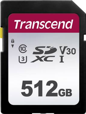 Transcend Premium 300S Scheda SDXC  512 GB Class 10, UHS-I, UHS-Class 3, v30 Video Speed Class