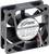 Ventilatore DC nero quadrato senza spazzole con etichetta 'BRUSHLESS DC FAN', modello 'RDH6025S2', tensione 24V, corrente 0,14A, fabbricato in Cina.