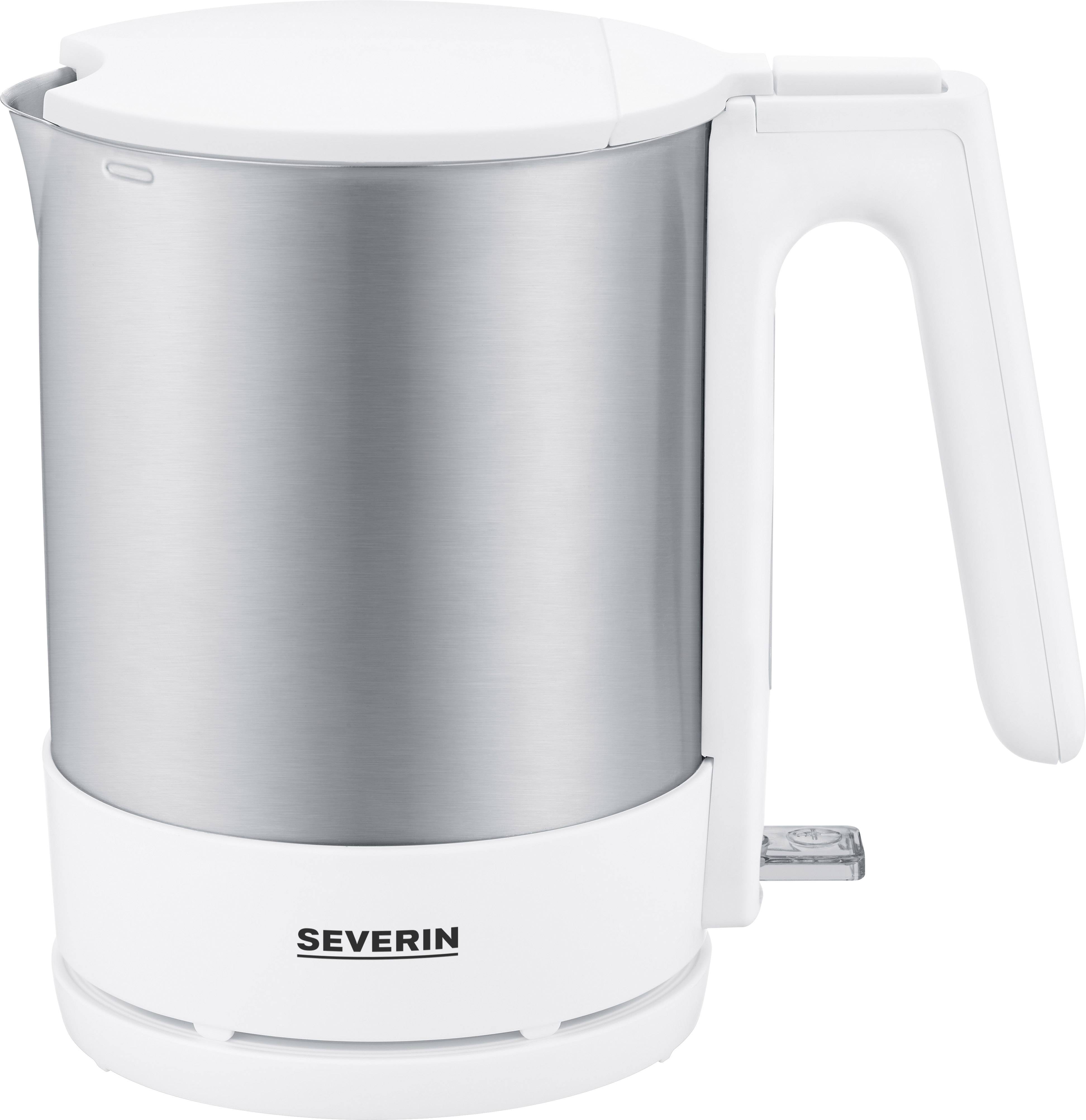 Severin WK 3419 Bollitore Bianco, Acciaio inox (spazzolato)