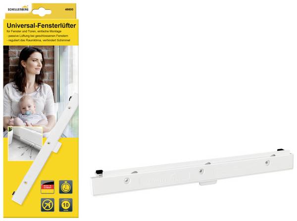 Schellenberg 46600 Ventilatore universale per finestre Bianco