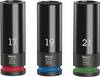 Wera Wheel Impaktor C Set 1 Kit inserti a bussola metrico 1/2" 3 parti 05004595001