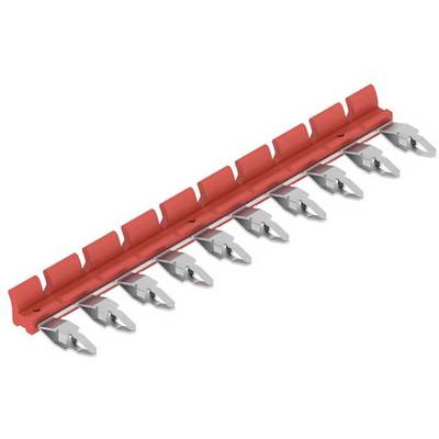 Lame da taglio rosse a forma dentata, idonee all'utilizzo in attrezzature agricole per una raccolta efficiente.