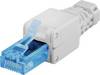 Spina RJ45 senza attrezzi Goobay CAT 6A UTP non schermata - Per cavi di 3 diametri (5,2 mm/6,4 mm/7,5 mm),...