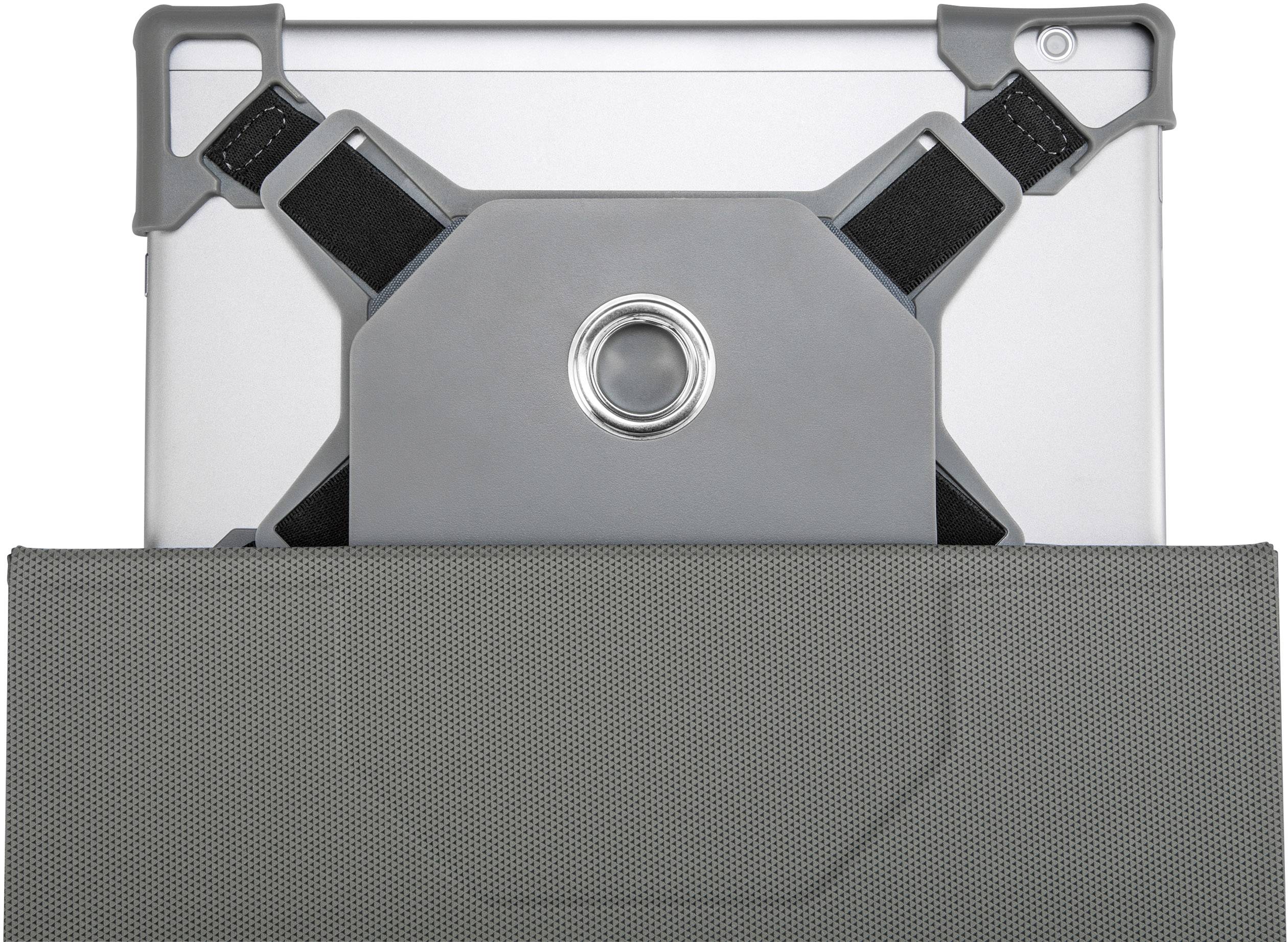 Targus Fit-N-Grip Rotating Universal - Flip-Hülle für Tablet - Polyurethan - Schwarz - 22.9 cm - 26.7 cm (9" - 10.5") (T-2