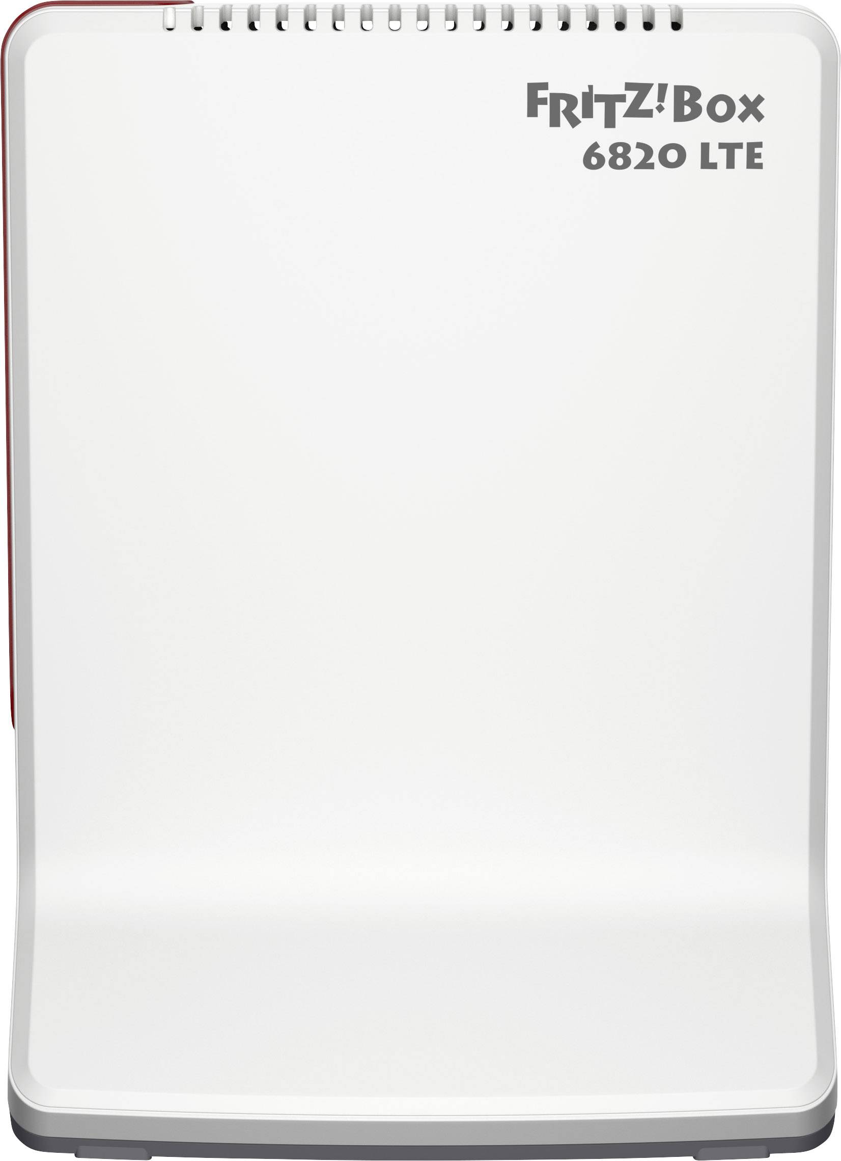 Router WLAN 'FRITZ!Box 6820 LTE' in colore bianco, adatto per reti domestiche con supporto LTE.