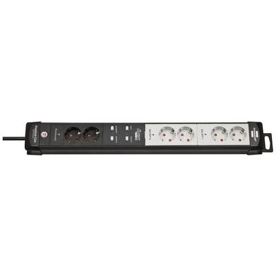Brennenstuhl 1951160610 Multipresa con WiFi 6 scomparti Nero, Grigio luminescente Schuko 1 pz.-0