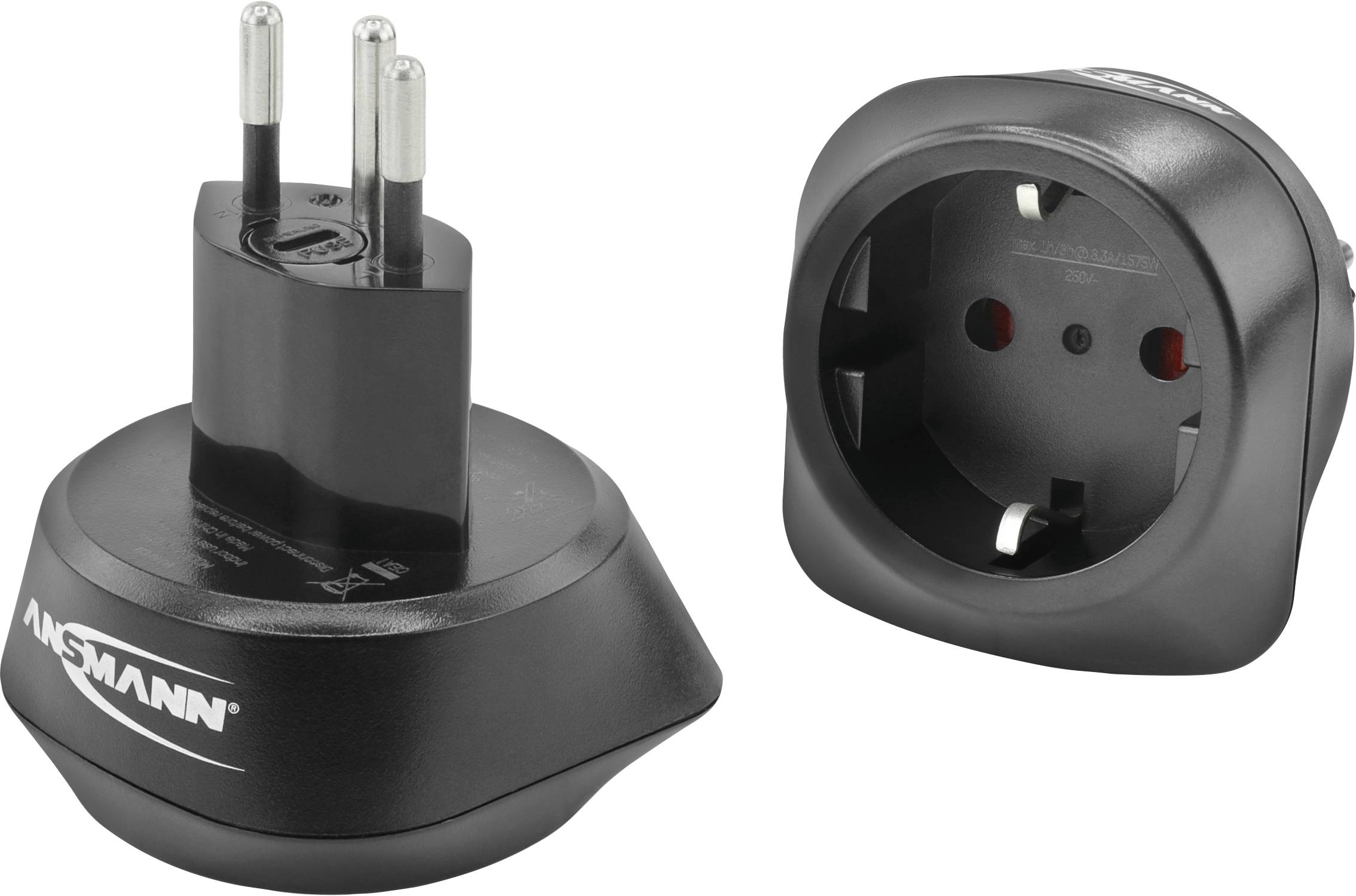 Ansmann 1250-0034 Adattatore da viaggio EU to CH
