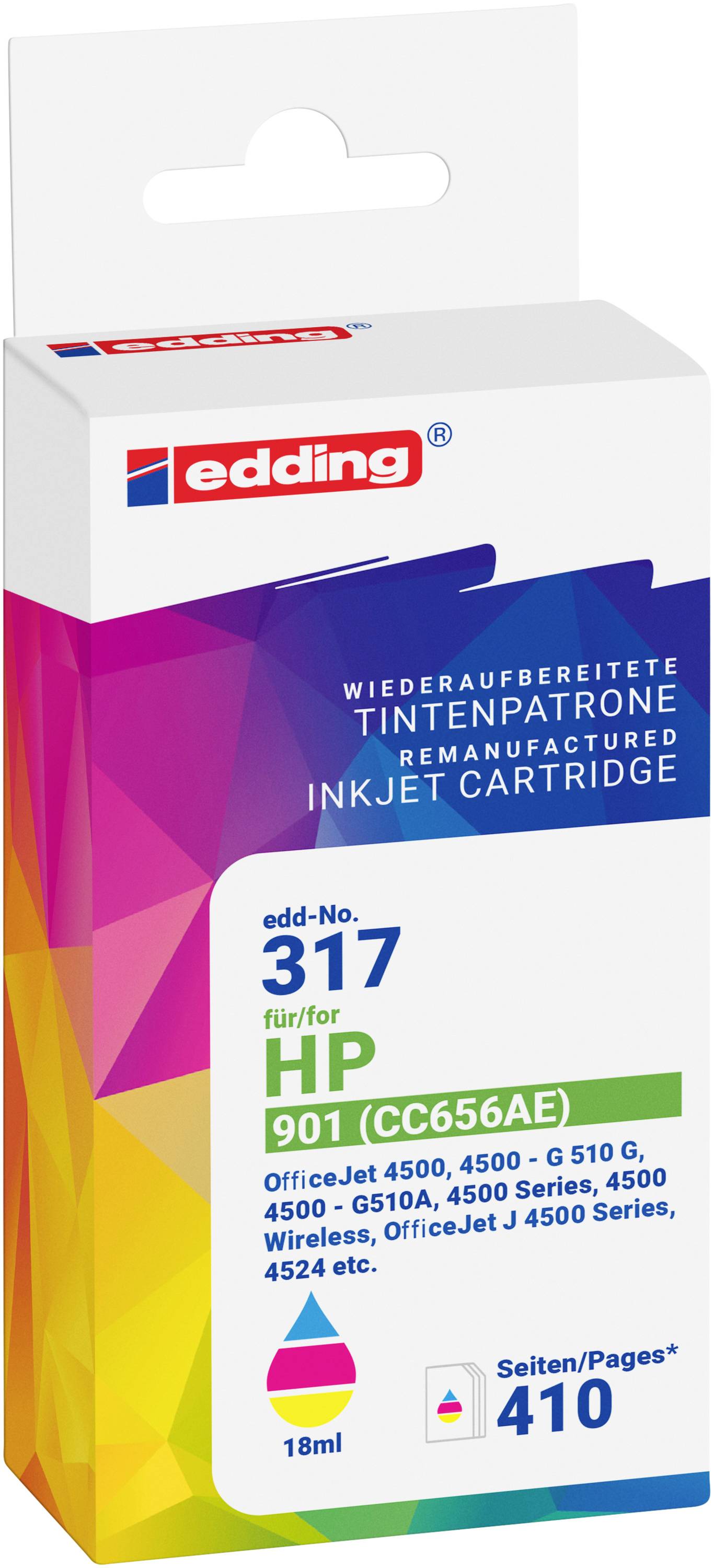 Cartuccia Edding Compatibile sostituisce HP 901 (CC656AE) Colore EDD-317 18-317-0