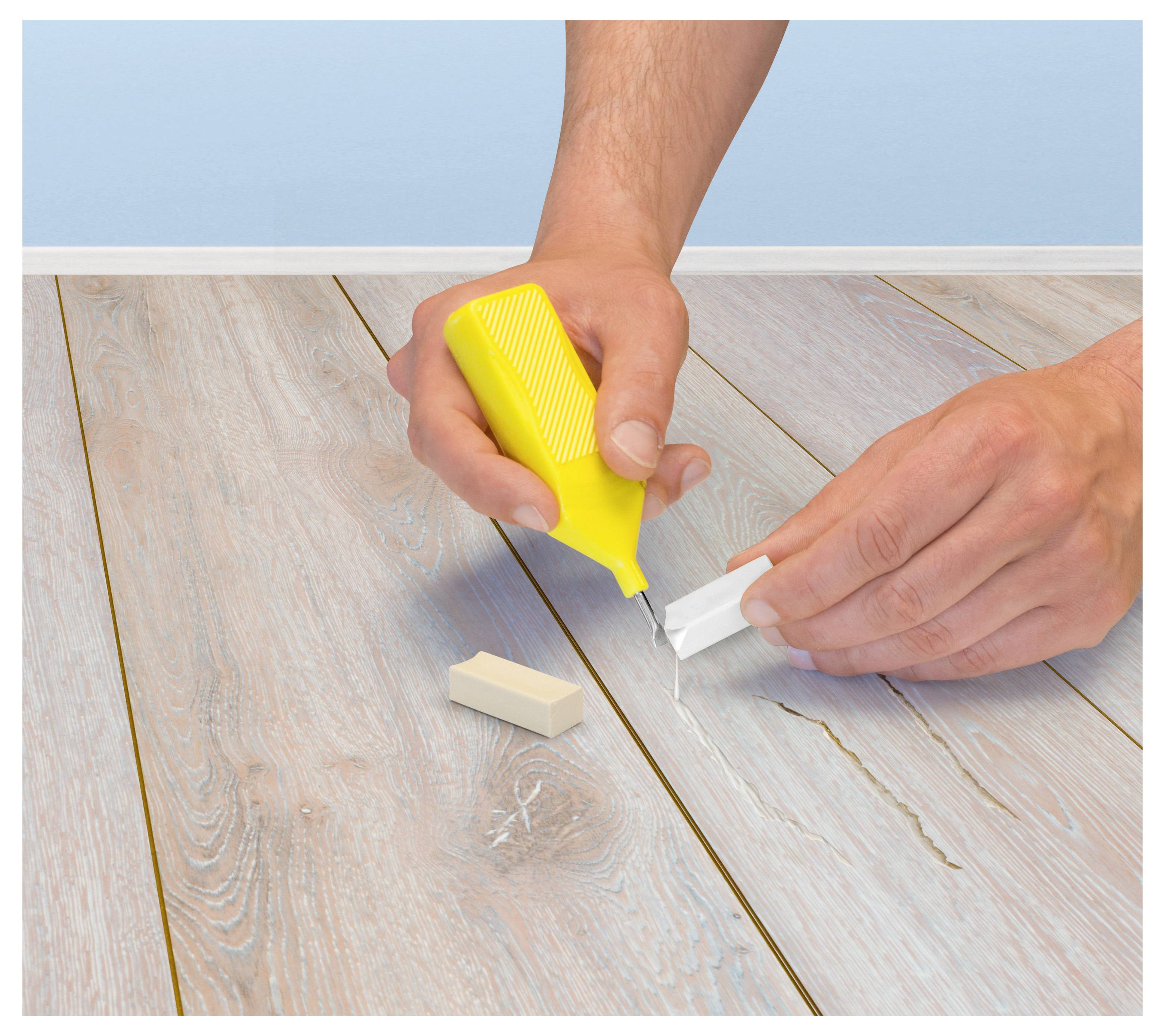 Edding 8902 4-8902-1-4603 Kit cera per la riparazione dei pavimenti in legno Quercia-4