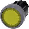 Siemens 3SU1031-0AD30-0AA0 Spia luminosa Anello frontale in metallo, rotondo Pulsante Grigio sabbia, Giallo 1 pz.