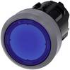 Siemens 3SU1031-0AD50-0AA0 Spia luminosa Anello frontale in metallo, rotondo Pulsante Grigio sabbia, Blu 1 pz.