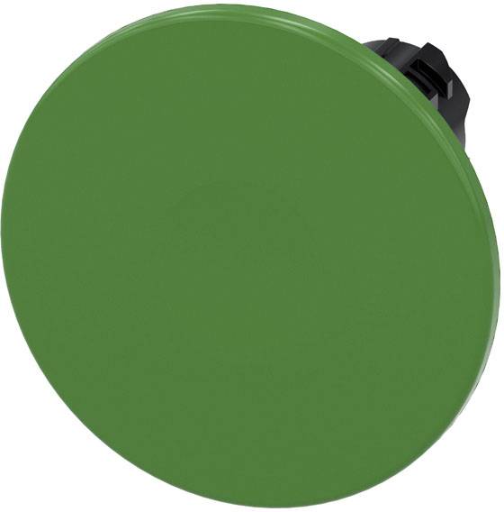 Siemens 3SU10001CD400AA0 3SU1000-1CD40-0AA0 Interruttore a pressione a fungo Anello frontale in plastica Pulsante Nero, Verde 1 pz. Singolo