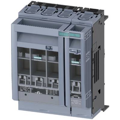 'Dispositivo interruttore Siemens, triplo, grigio, con multiple connessioni, numeri di modello stampati, per applicazioni su quadri elettrici.'