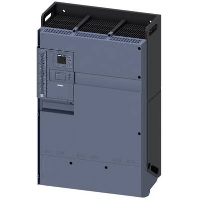 Un quadro elettrico di colore grigio scuro, con fessure di ventilazione nella parte superiore e diversi connettori o slot sul lato frontale.