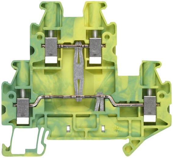 Siemens 8WH10200CG07 Morsetto doppio 6.2 mm A vite Attribuzione: Terre Verde-Giallo 50 pz. Pezzo