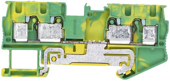 Siemens 8WH60040CG07 Morsetto passante PE 6.2 mm Innesto rapido Verde-Giallo 50 pz.