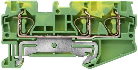 Siemens 8WH20030CG07 Morsetto per cavo di terra 6.2 mm Collegamento gabbia a molla Attribuzione: Terre Verde-Giallo 50 pz.